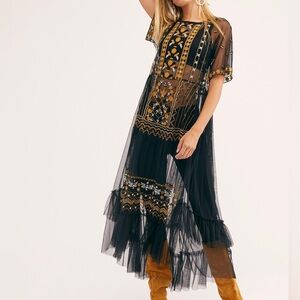 Free People | Embroidered maxi dress